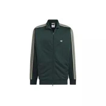 Adidas Originals Полосатая куртка на молнии с воротником-стойкой Верхняя одежда унисекс Зеленый IN1001 XL