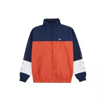 Adidas Originals Повседневная удобная спортивная куртка с воротником-стойкой Осенние мужские куртки Оранжевый Синий DV3117 XXL