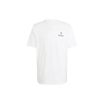Adidas Originals Приталенная футболка с коротким рукавом и принтом Мужские топы Off-White IS2937 L