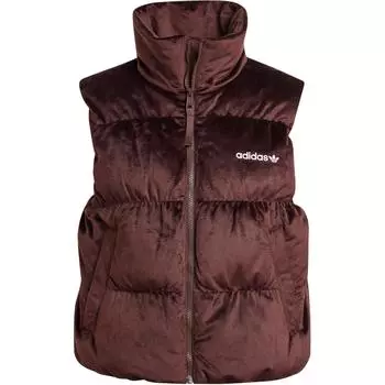 Adidas Жилеты женские Originals Regen FW24 Velvet Down, темно-серо-коричневые IW8388 M