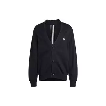 Adidas Originals Rifta Oversized Кардиган Интарсия Мужские Топы Черный HZ0716 L