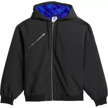 Adidas Originals Shmoofoil FW24 однотонная повседневная спортивная куртка на молнии с капюшоном теплая хлопковая мужская куртка черная IX9020 S
