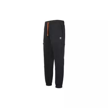 Adidas Originals Slim Fit со средней посадкой, дышащие вязаные джоггеры для мужчин, черные GC8705 M