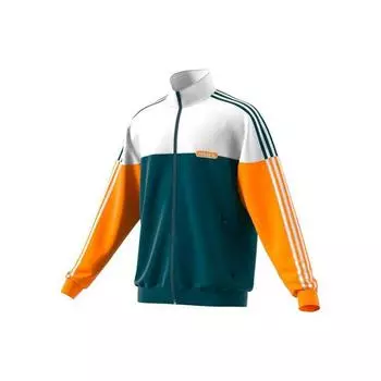 Adidas Originals Split Firebird Colorblock Спортивная ветровка с полосками по бокам Мужские куртки Желтый Зеленый GN8618 L