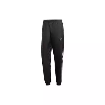 Adidas Originals Trefoil 3D зауженные повседневные спортивные брюки с тремя полосками мужские черные GN5944 XS