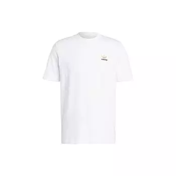Adidas Originals Trefoil Acp Мультяшный принт с круглым вырезом Спортивная футболка Мужские топы Белые IB1402 XL
