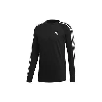 Adidas Originals Trefoil Classic трехполосная толстовка с круглым вырезом мужская толстовка черная DV1560 M