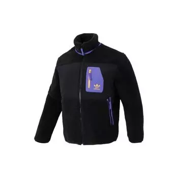 Adidas Originals Trefoil Color Block Свободная спортивная куртка Мужские куртки Черные IN0993 M