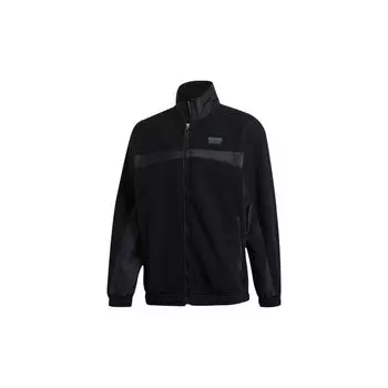 Adidas Originals Trefoil Colorblock Повседневная куртка с воротником-стойкой Мужская верхняя одежда Черный GD9428 XS