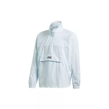 Adidas Originals Trefoil D TT 2 Ретро спортивная куртка с воротником-стойкой Мужская верхняя одежда Светло-голубой FM2271 XL