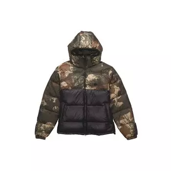 Adidas Originals Trefoil Down Regen Camo Теплая спортивная куртка-пуховик с капюшоном Мужская верхняя одежда Черный GH1486 XS