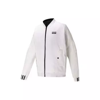 Adidas Originals Trefoil Двусторонняя куртка-бомбер Мужские куртки белые FT6896 XS
