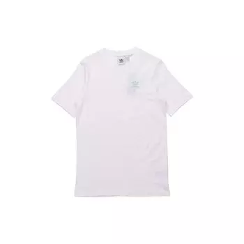 Adidas Originals Trefoil Front And Back Logo Спортивная футболка с коротким рукавом Мужские топы Белые FM3348 XS