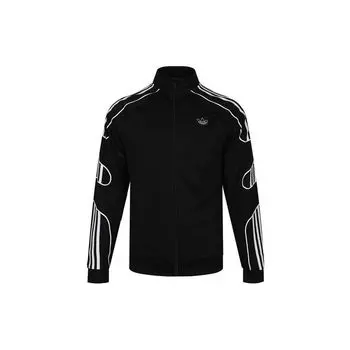 Adidas Originals Trefoil Fstrike TT Retro Повседневная спортивная куртка Мужская куртка черная ED7209 S