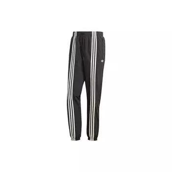 Adidas Originals Trefoil Hack Pant Зауженные вязаные джоггеры с тремя полосками Мужские брюки черные HZ0701 S