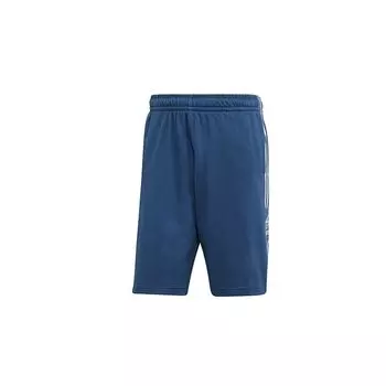 Adidas Originals Trefoil Lockup Длинная рубашка Спортивные шорты с боковой полосой Мужские брюки Синие FM9879 L