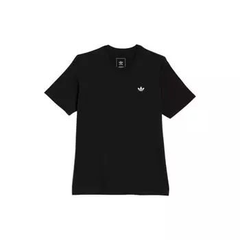 Adidas Originals Trefoil Logo Crew Neck Дышащая футболка с короткими рукавами Мужские топы Черный HM9371 S