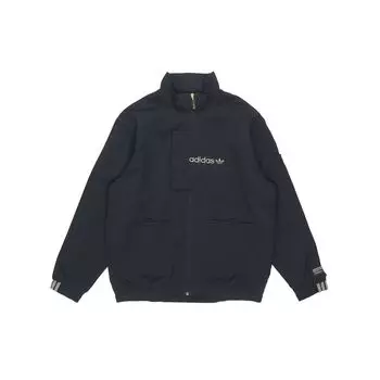 Adidas Originals Trefoil Logo Повседневная спортивная куртка Мужская верхняя одежда Черный GJ6728 XS