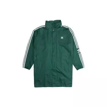 Adidas Originals Trefoil Long WB Ветровка с капюшоном Мужская Верхняя одежда Лесно-зеленый FL0012 M
