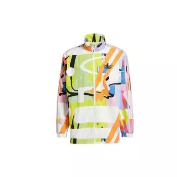 Adidas Originals Trefoil Love Unites Graffiti Спортивная куртка Куртки унисекс Разноцветные H43971 M