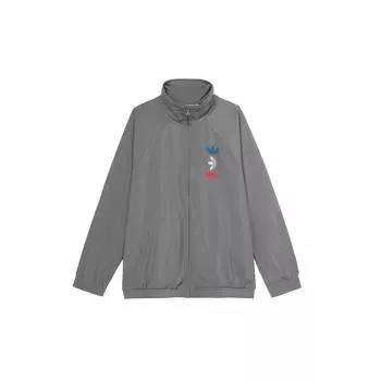 Adidas Originals Trefoil Metallic Logo Спортивная куртка Мужская Верхняя одежда Серый FS7322 M