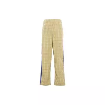 Adidas Originals Trefoil Mw Tp Color-Block Прямые свободные спортивные брюки в клетку Мужские брюки Бежевый GN3797 XL