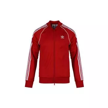Adidas Originals Trefoil Полная молния Спортивная куртка Мужская Верхняя одежда Energy-Red DV1514 M