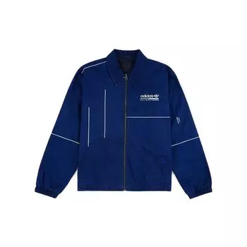 Adidas Originals Trefoil Повседневная комфортная спортивная куртка Мужская верхняя одежда Синий DV1947 S