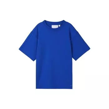 Adidas Originals Trefoil Pure Повседневный пуловер с круглым вырезом и коротким рукавом, мужские топы, синий HM5114 S