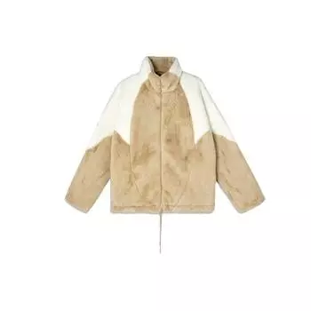 Adidas Originals Trefoil Speed Fur Повседневная спортивная куртка на флисовой подкладке Мужская куртка Коричневая HF0702 XXL