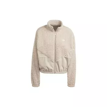 Adidas Originals Trefoil Spliced Свободная куртка с длинным рукавом Женская куртка Бежевая IM4315 M
