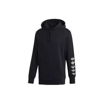 Adidas Originals Trefoil Свободная повседневная мужская толстовка с капюшоном Черный DV2031 M