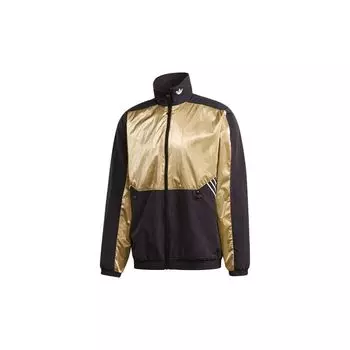 Adidas Originals Trefoil TLM 02 Спортивная куртка с длинным рукавом и воротником-стойкой Мужские куртки черные GD5802 M