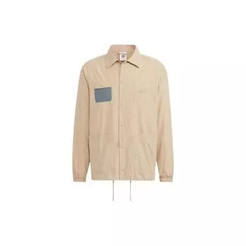 Adidas Originals Trefoil X CHARR Совместная спортивная куртка с регулируемым шнурком на подоле Мужские куртки цвета хаки HR3462 L