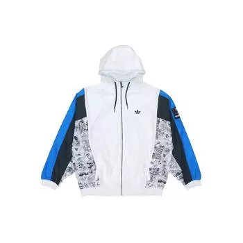 Adidas Originals Trefoil X Disney Manga Wb Спортивная куртка с капюшоном с принтом «История игрушек» для осенней мужской верхней одежды белого цвета HD9078 XS