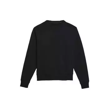 Adidas Originals Trefoil x Pharrell Williams Collaboration Твердая толстовка с круглым вырезом Мужская толстовка черного цвета H58314 XL