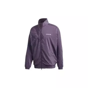 Adidas Originals Трилистник с логотипом и воротником-стойкой Спортивная куртка Мужские куртки Фиолетовый GL6157 M