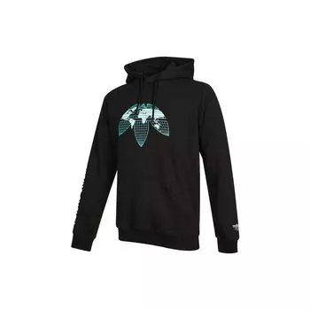 Adidas Originals Трилистник с логотипом Повседневная толстовка Мужская толстовка с капюшоном черная HF4902 S