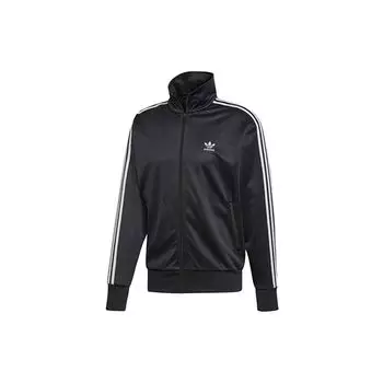 Adidas Originals Трилистник с воротником-стойкой Спортивная повседневная полосатая куртка Мужская куртка Черная ED7051 M