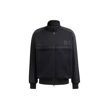 Adidas Originals Трилистник с вышивкой в полоску Спортивная куртка Мужская Верхняя одежда Черный IA2467 S