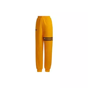 Adidas Originals Трилистник Сплошной цвет в полоску Джоггеры Женские брюки Желтый HM1763 M