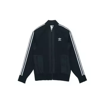 Adidas Originals Трилистник-стойка с воротником-стойкой Спортивная куртка Мужская куртка Черная DH5758 L