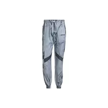 Adidas Originals Трилистник в стиле пэчворк с принтом на шнуровке Мужские брюки Серые HD2236 S