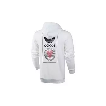 Adidas Originals Valentines Series Толстовка с принтом логотипа на спине Мужские топы Белый GK7163 S