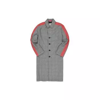 Adidas Originals X 424 Тренч в клетку Длинная мужская верхняя одежда Серый FS6235 XS
