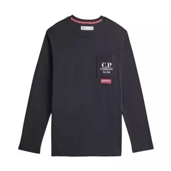 Adidas Originals X CP. Сотрудничество компании FW24 Минималистичная удобная винтажная футболка с длинным рукавом унисекс топы черного цвета JN8656 L