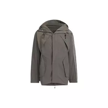 Adidas Originals X Hamcus FW23 Трехполосная спортивная куртка с капюшоном Куртки унисекс Темно-армейско-зеленый IX7081 XS