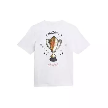 Adidas Originals X Human Made Adidas Originals Trefoil X Human Made Collaboration Повседневная спортивная дышащая футболка с круглым вырезом с коротким рукавом GV4338 XS