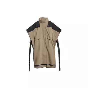 Adidas Originals X Hyke Collaboration Mountain Poncho Длинная спортивная куртка женская куртка желто-коричневая GP3034 XS