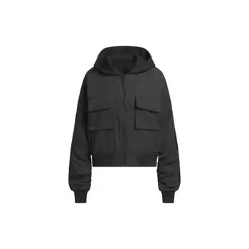 Adidas Originals X Ivy Park Collaboration FW23 Однотонная двусторонняя куртка с капюшоном Куртка унисекс, черная IK9626 M
